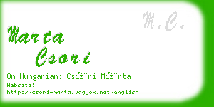 marta csori business card